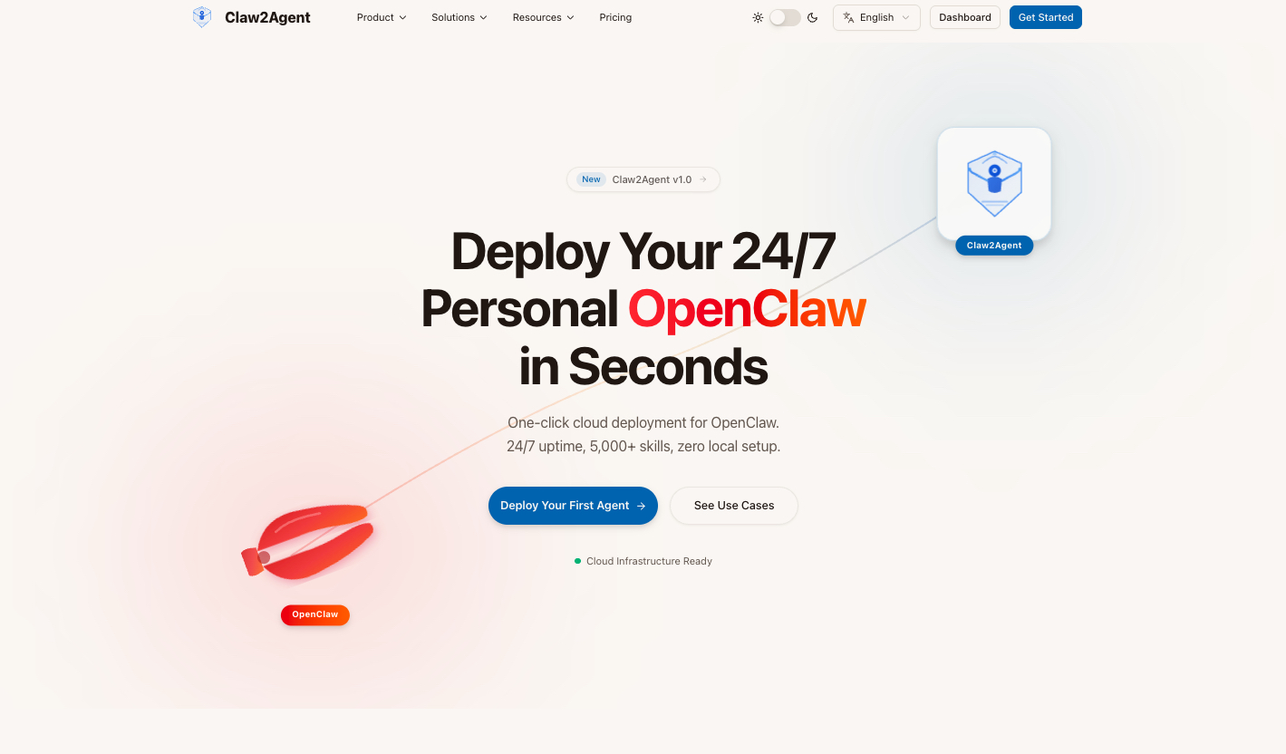 Claw2Agent — AI Agent Automation Platform